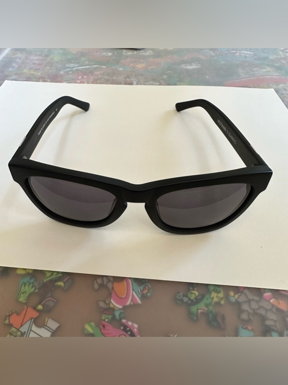 Westward Leaning Pioneer Sunglasses with Marble Detail at Temples - Picture 10 of 10